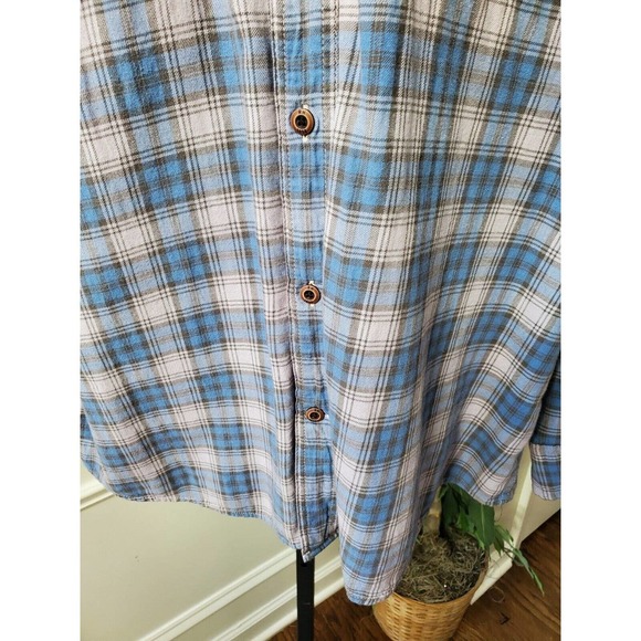 Urban Outfitter Mens Blue Cotton Collared Long Sleeve Buttons Down Shirt Size XL - Picture 5 of 11